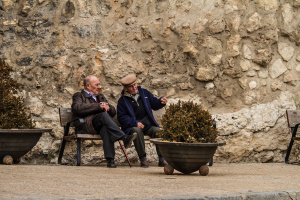 Old men in Spain